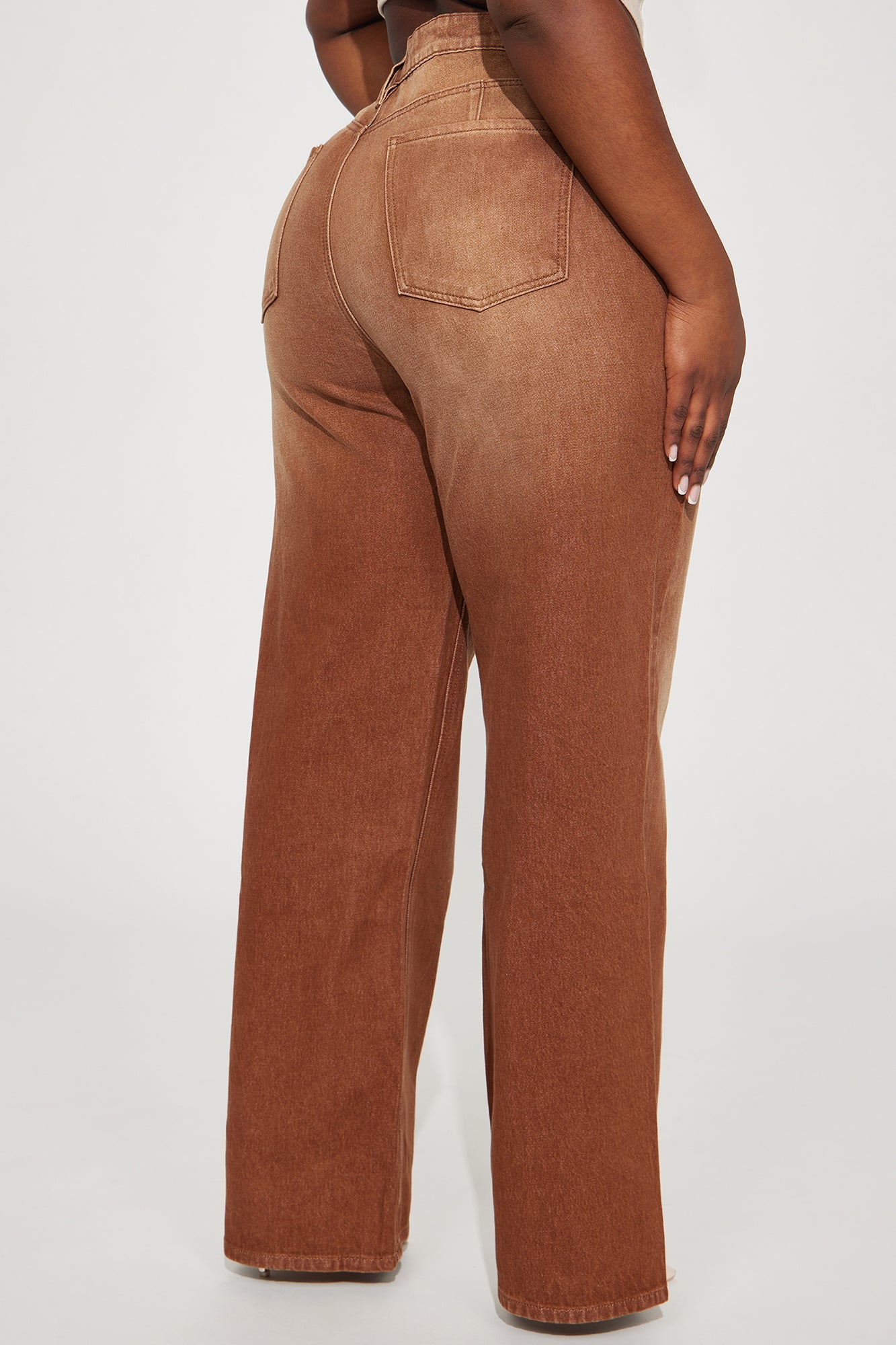 Amber Tinted 90's Baggy Jeans - Brown