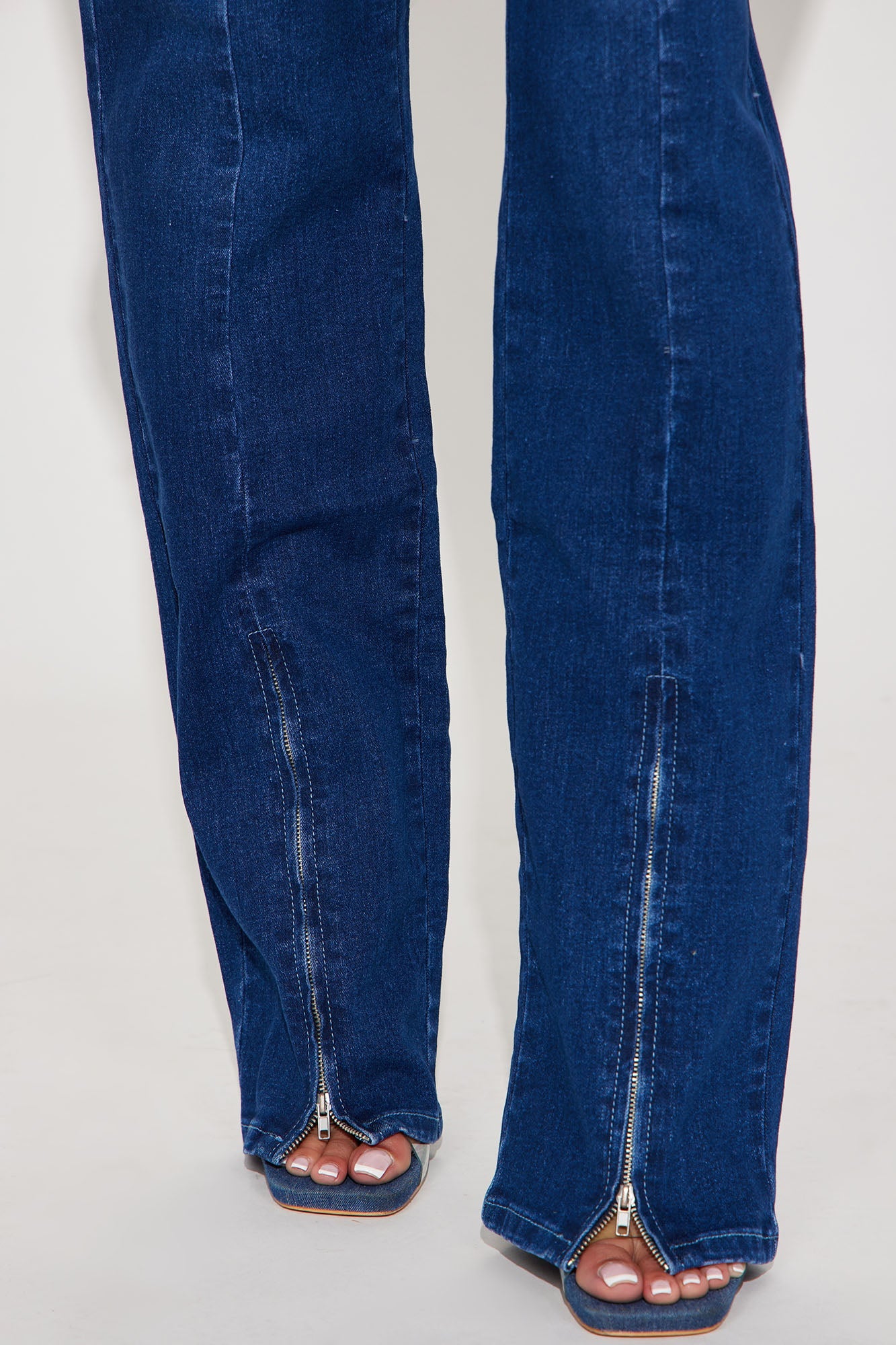 On Another Level Split Hem Stretch Cargo Jean - Dark Wash