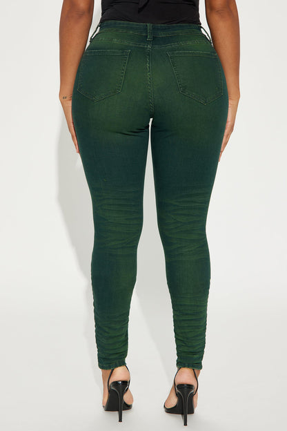 When You Know You Know Skinny Jeans - Olive