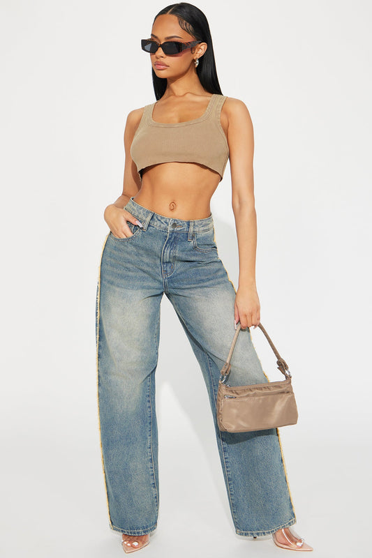 Said With Love Straight Leg Jeans - Vintage Wash