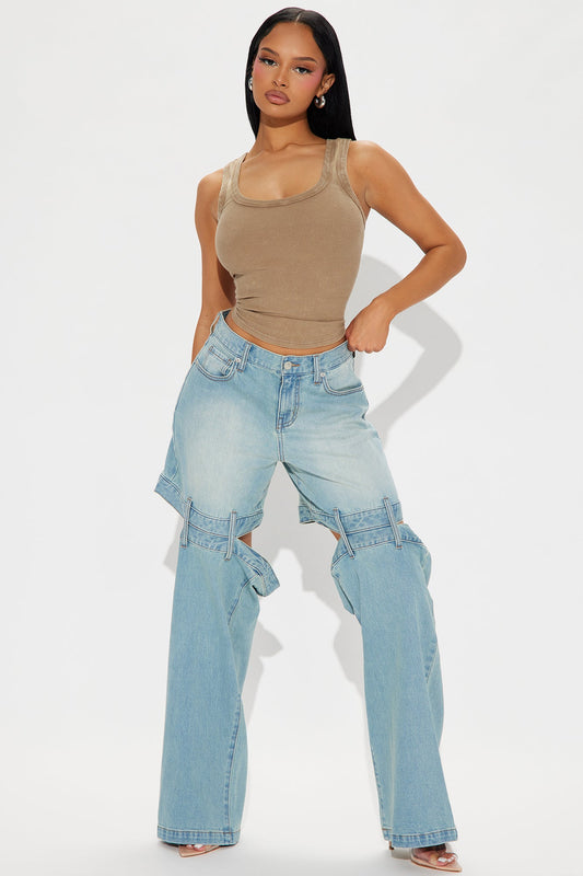 Point Blank Baggy Jeans - Vintage Wash