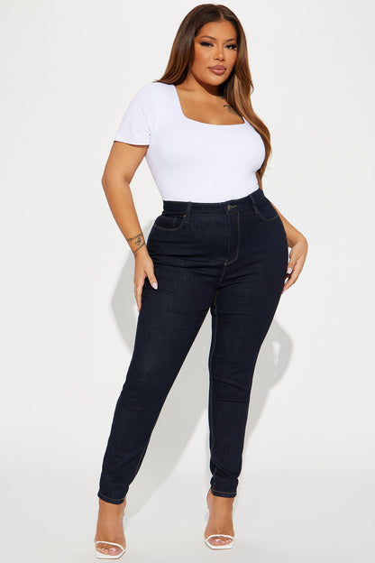 Aria Sculpting Skinny Jeans - Dark Wash