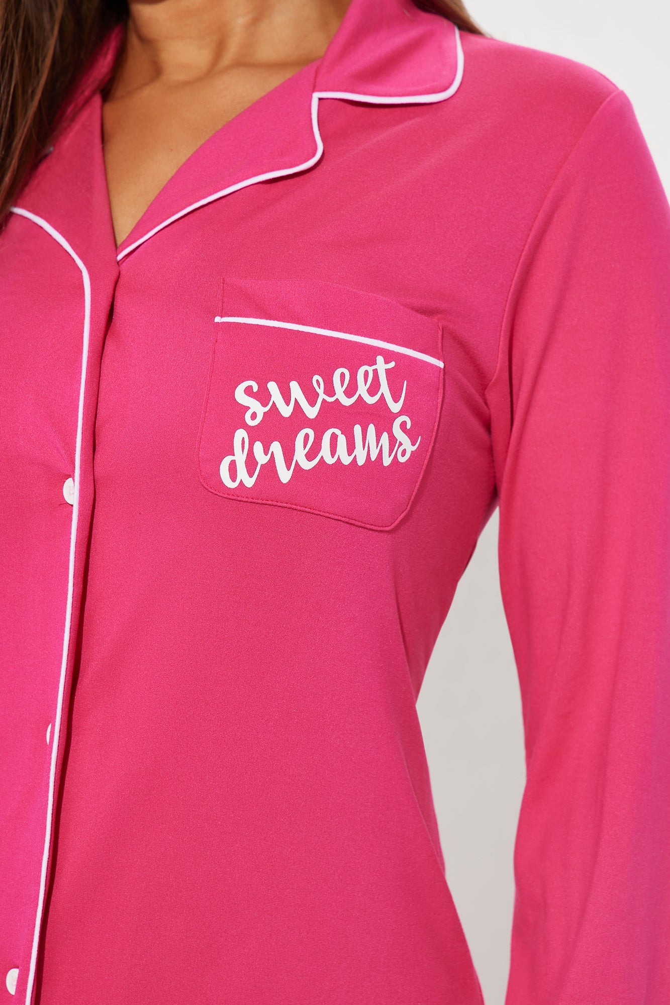 Sweet Dreams PJ Sleep Shirt - Fuchsia