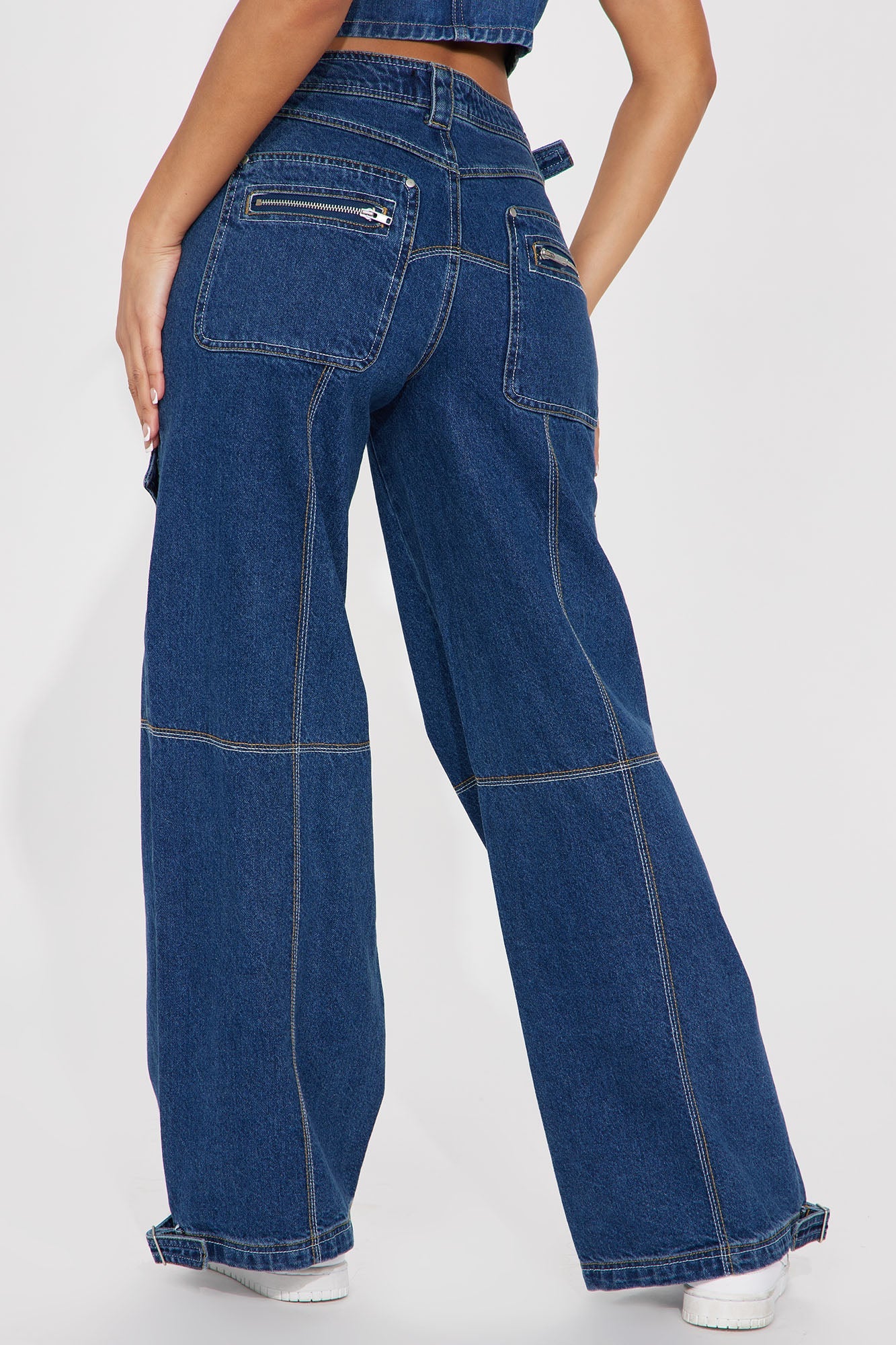 Extreme Measures Non Stretch Cargo Jeans - Dark Wash
