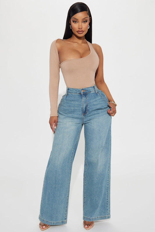 Dylan Drop Waist Baggy Jeans - Vintage Wash