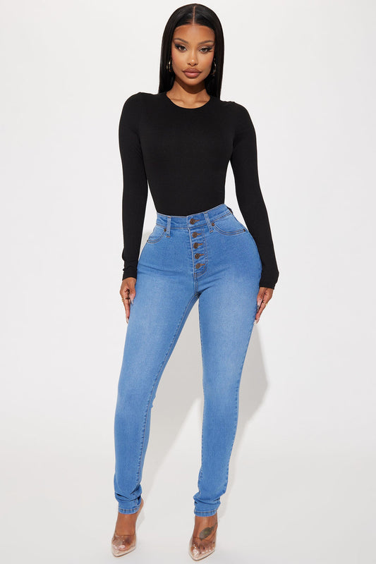 Show It Off Stretch Skinny Jean - Medium Wash